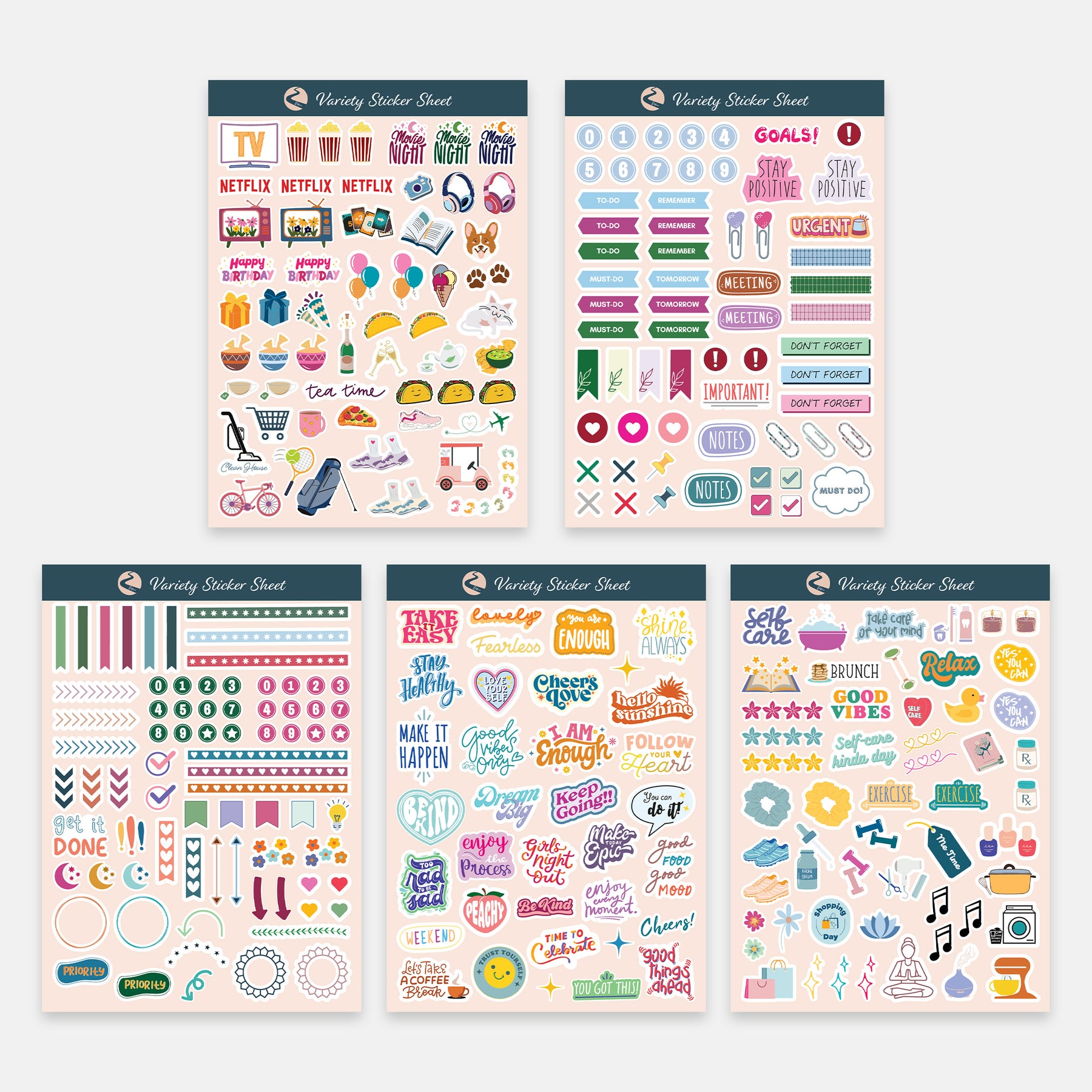 Variety Sticker Sheets | Define