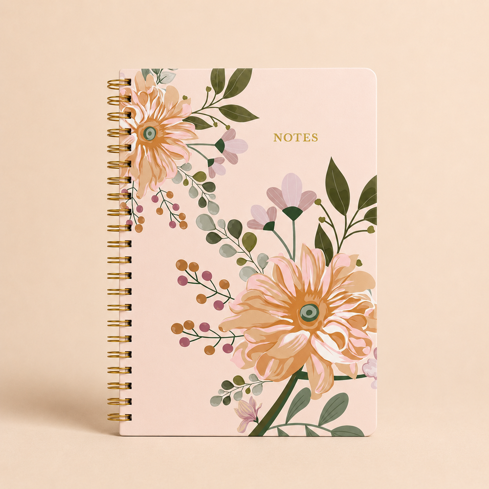 Gold Spiral Notebook