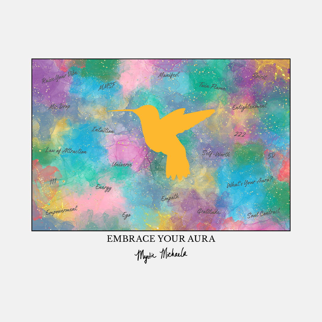 'Embrace Your Aura' Canvas Tote Bag