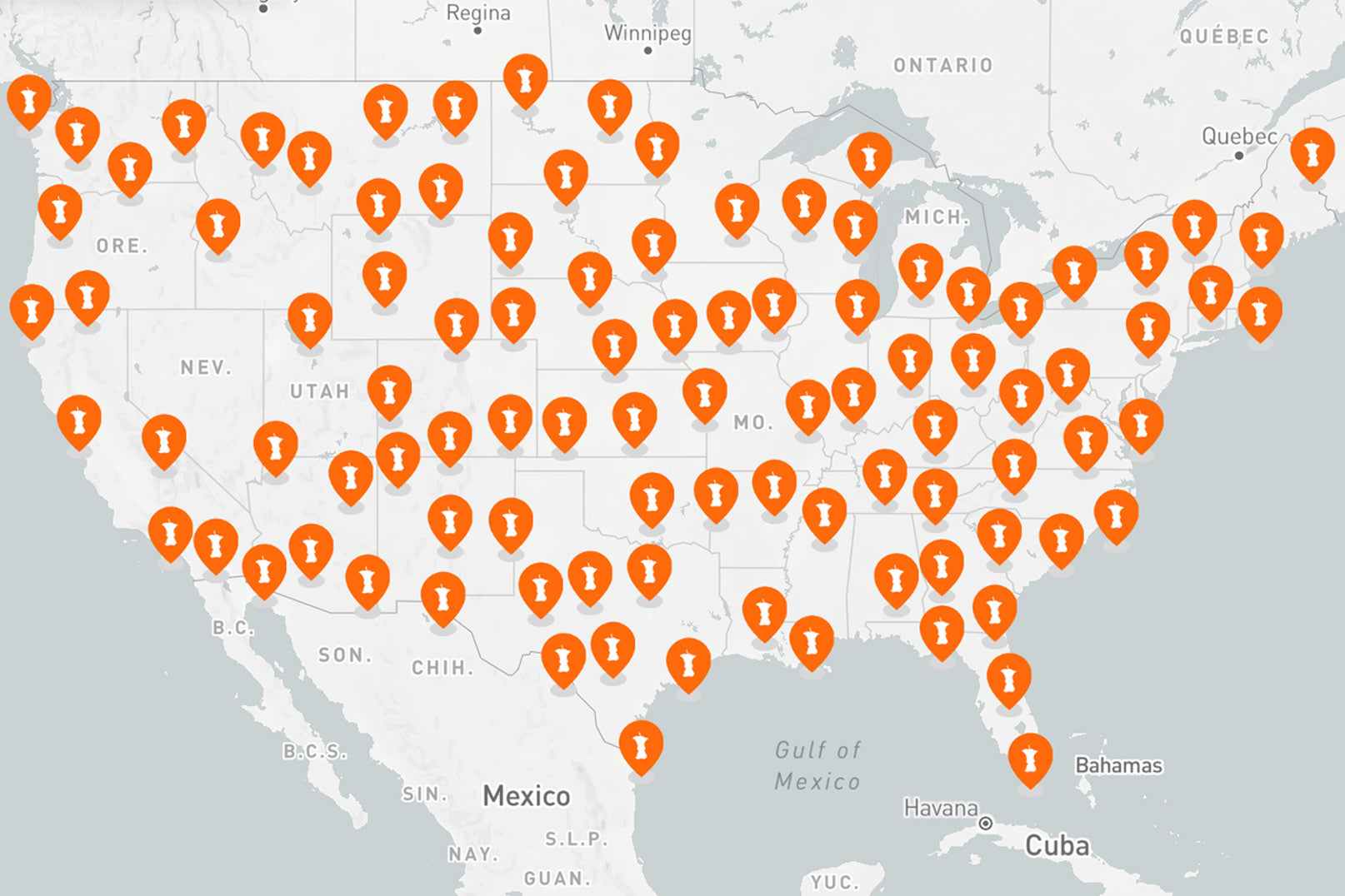 The communities across the United States that No Kid Hungry has helped.