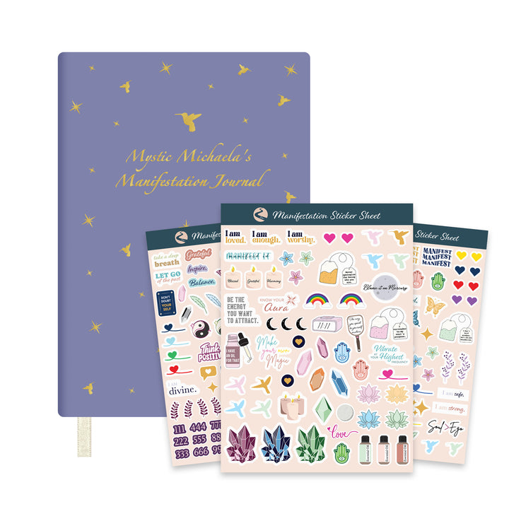 Mystic Michaela's Manifestation Journal & Sticker Sheets