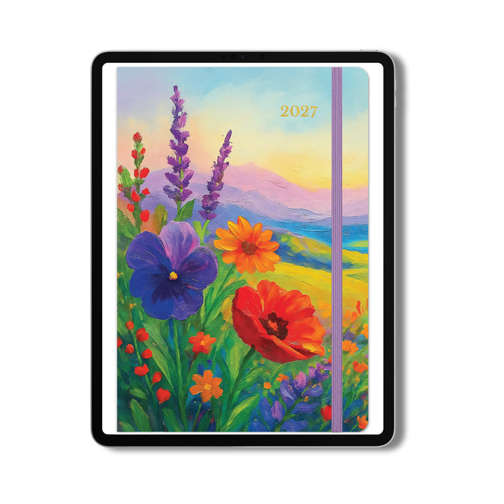 Cover of the 2027 digital morning glow planner 