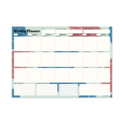 Undated Weekly Desk Planner – 52 Tear-Off Sheets