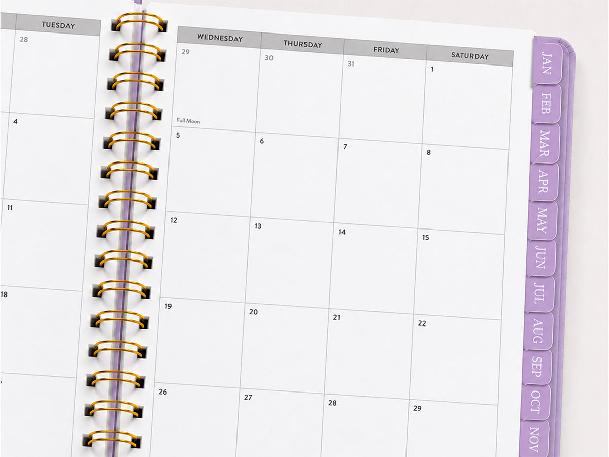 Dated Monthly Tabs