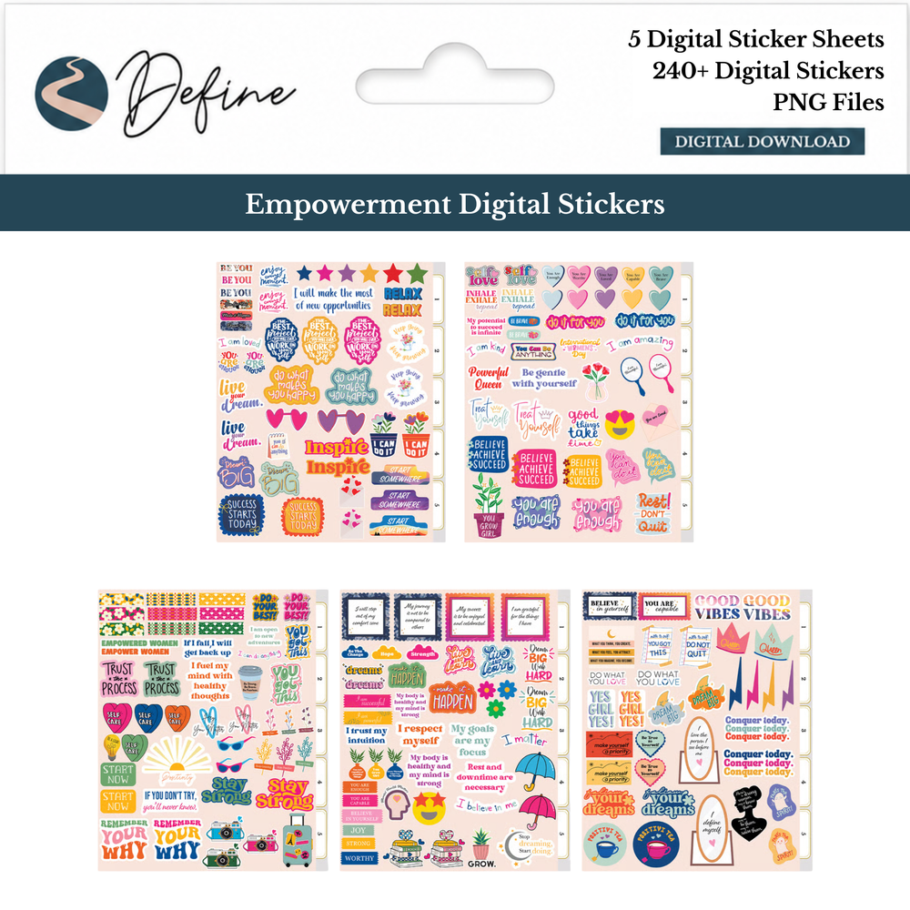 Empowerment Digital Sticker Book