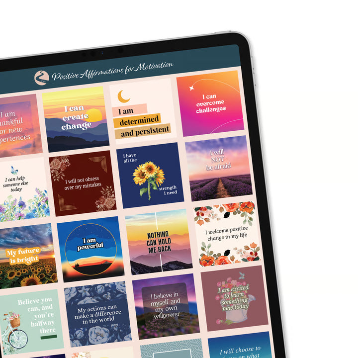 Positive Affirmation Digital Sticker Book