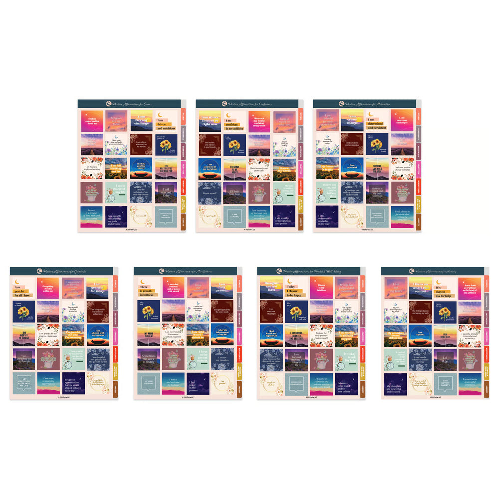 Positive Affirmation Digital Sticker Book