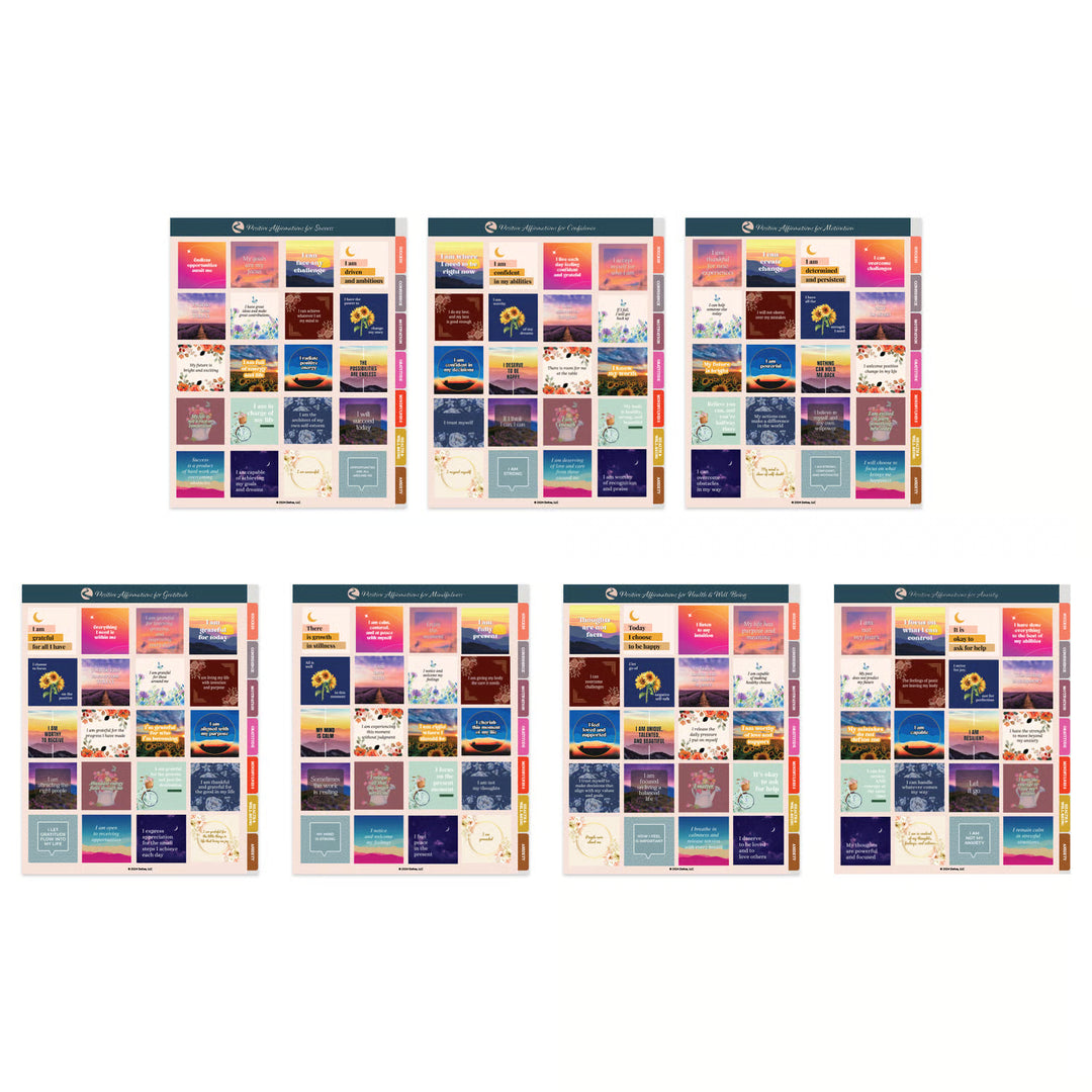 Positive Affirmation Digital Sticker Book