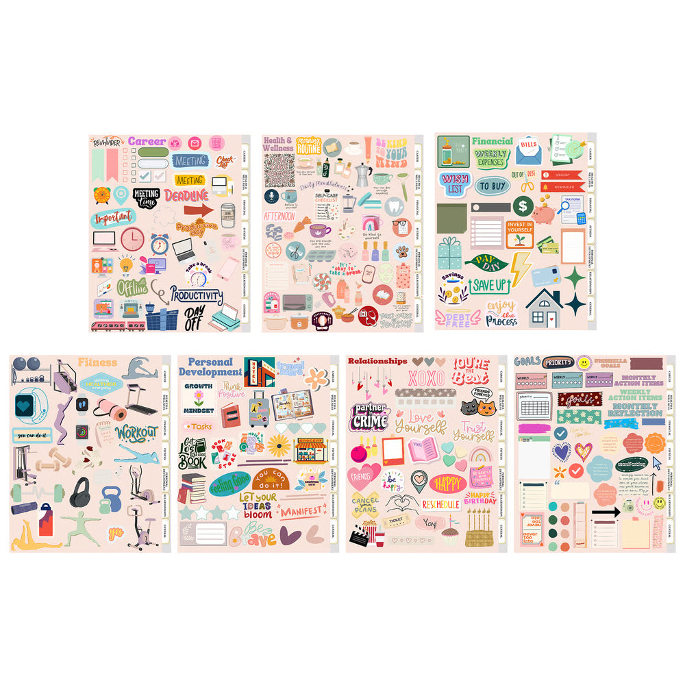 Goal-Planning Digital Sticker Book