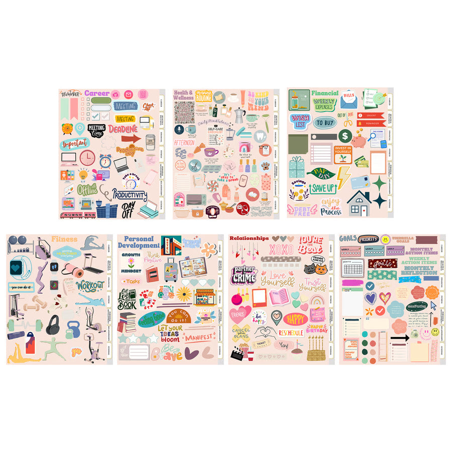 Goal-Planning Digital Sticker Book