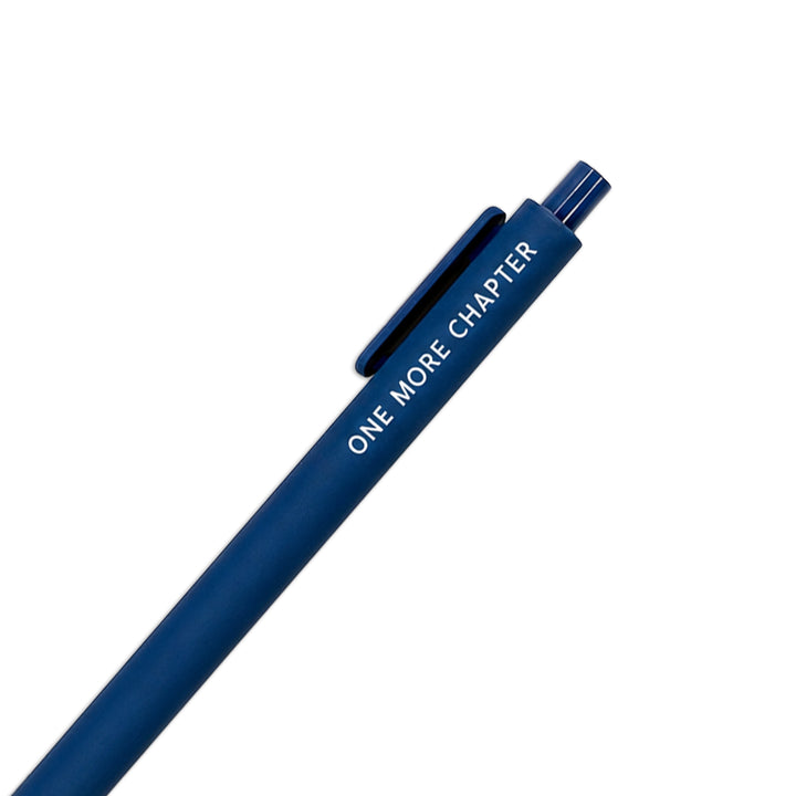 Blue pen with &