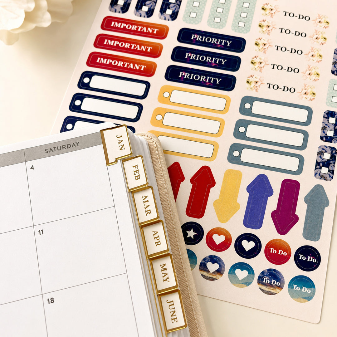 Monthly tabs added to planner