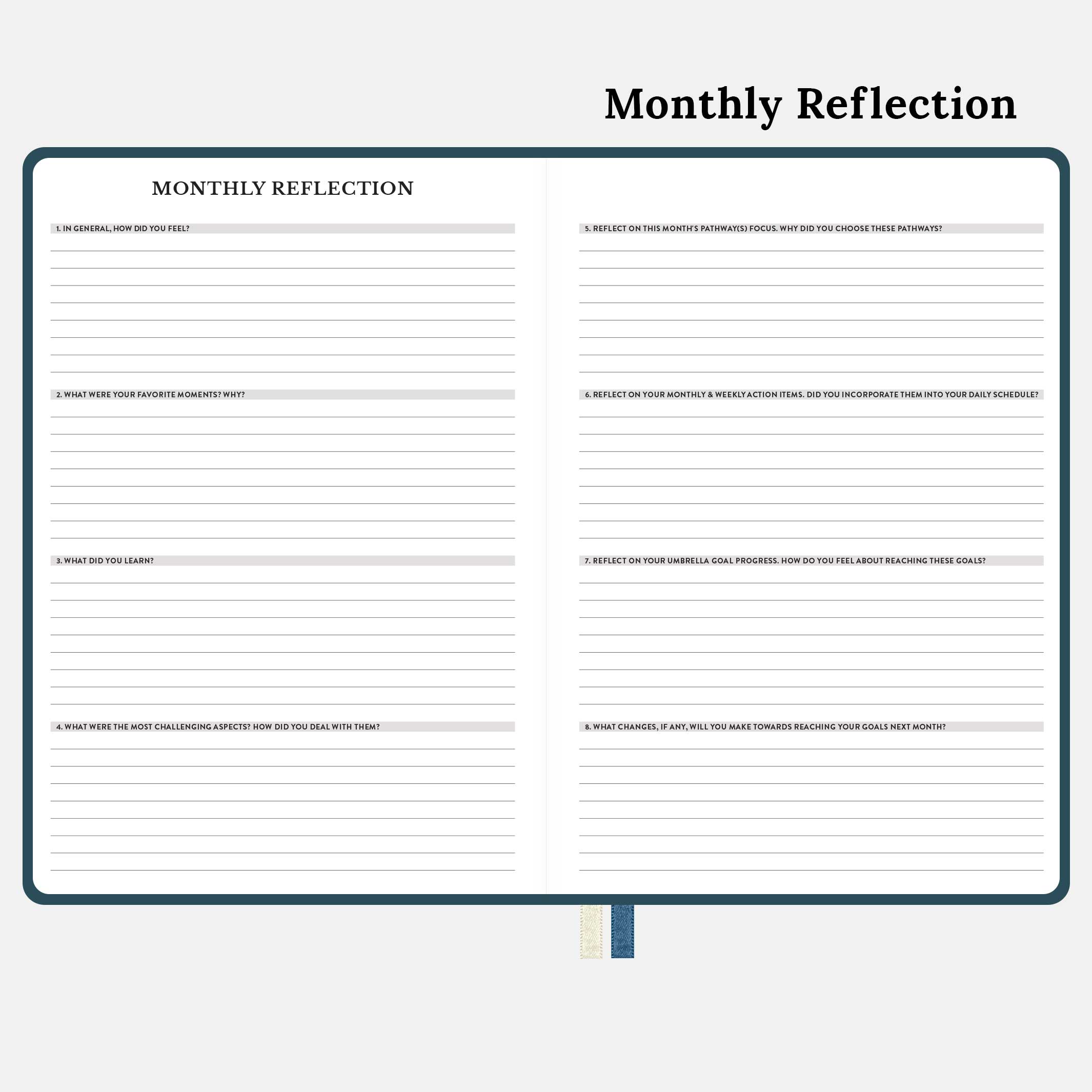 2022-2023 Mid-Year Monthly & Weekly Hardcover Planner