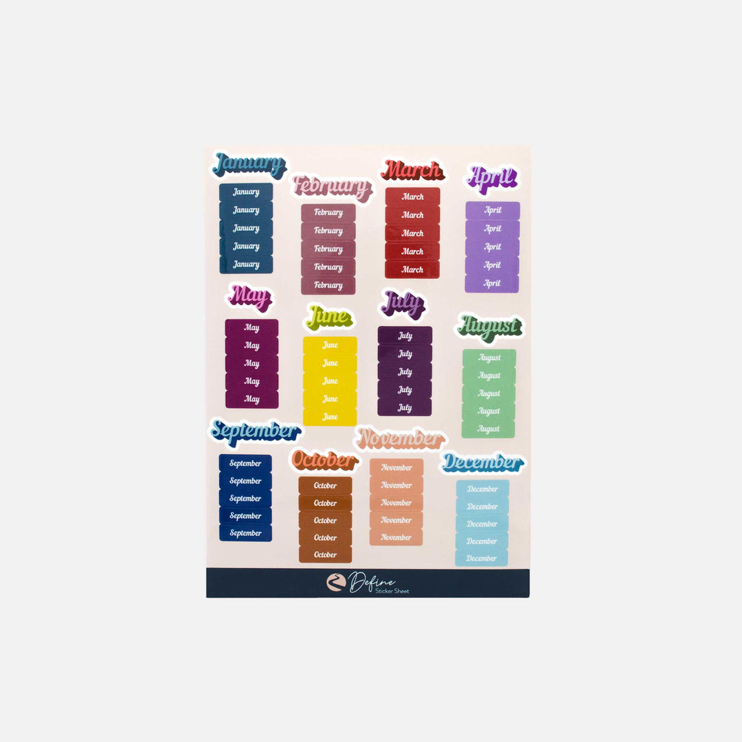 Undated Planner Sticker Sheet