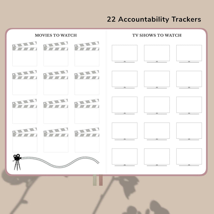 22 accountability trackers that includes reminders, and on task to follow through.#color_dusty-rose