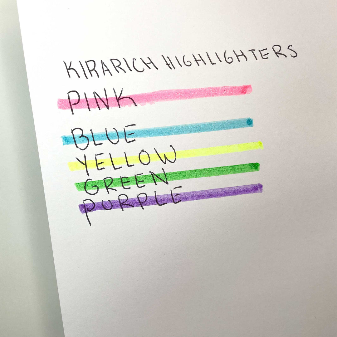 Zebra - Kirarich Glitter Ink Highlighters - Chisel Tip - Light Blue - Pack  of 3